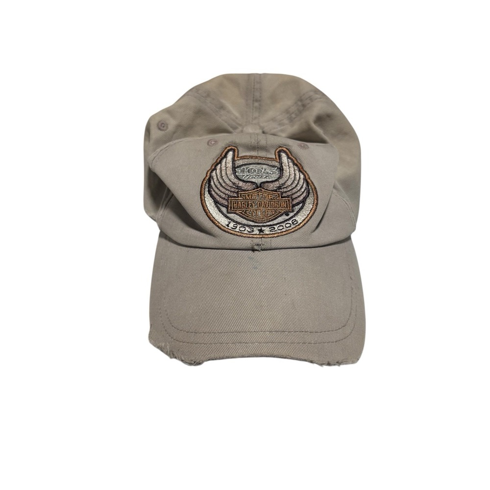 Harley-Davidson Men's 105 Years Celebration Hat Distressed Thrashed Faded OSFM